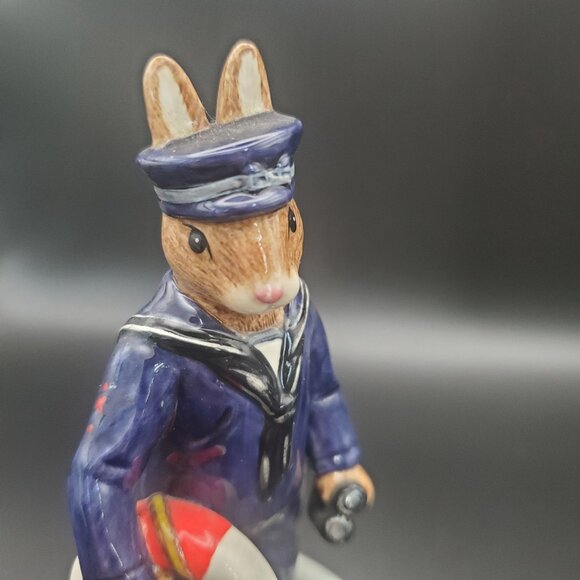 ROYAL DOULTON Bunnykins WWII Collection ' SAILOR ' Figurine DB 370 ENGLAND 2005 - Picture 6 of 8